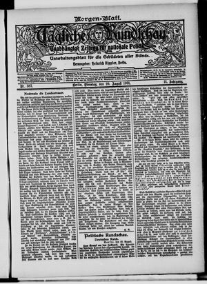 Tägliche Rundschau vom 20.08.1901