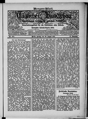 Tägliche Rundschau vom 30.08.1901