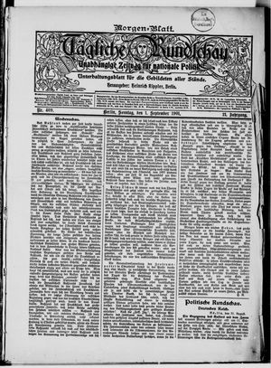 Tägliche Rundschau vom 01.09.1901
