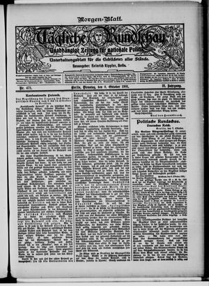 Tägliche Rundschau vom 08.10.1901