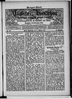 Tägliche Rundschau vom 17.10.1901