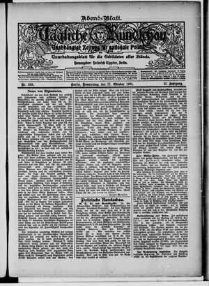 Tägliche Rundschau vom 17.10.1901