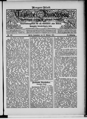 Tägliche Rundschau vom 19.10.1901