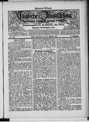 Tägliche Rundschau vom 19.10.1901