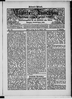 Tägliche Rundschau vom 25.10.1901