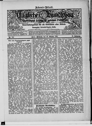 Tägliche Rundschau vom 30.10.1901