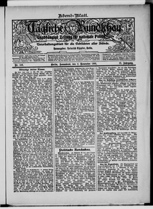 Tägliche Rundschau vom 02.11.1901