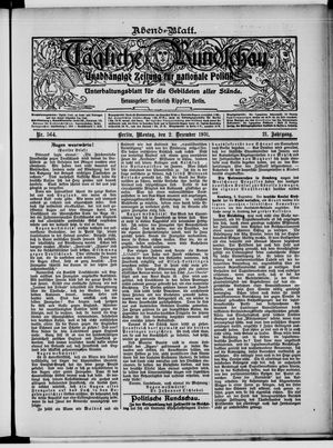 Tägliche Rundschau vom 02.12.1901