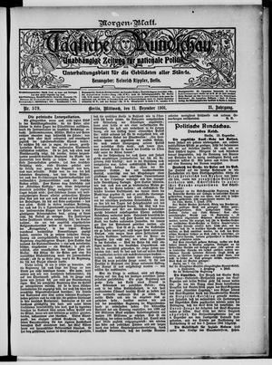 Tägliche Rundschau vom 11.12.1901