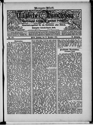 Tägliche Rundschau vom 15.12.1901