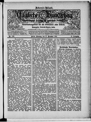 Tägliche Rundschau vom 17.12.1901