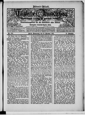 Tägliche Rundschau vom 19.12.1901