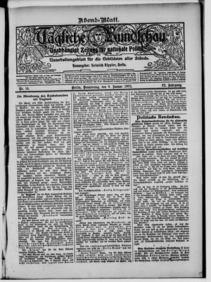 Tägliche Rundschau vom 09.01.1902