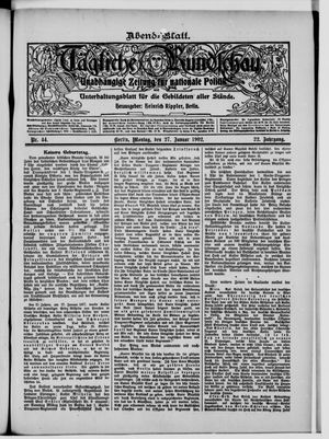 Tägliche Rundschau vom 27.01.1902