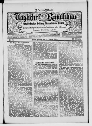 Tägliche Rundschau vom 17.02.1902