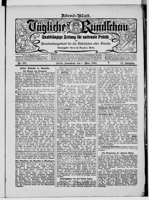 Tägliche Rundschau on Mar 1, 1902