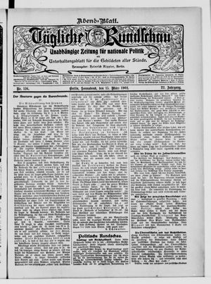 Tägliche Rundschau on Mar 15, 1902