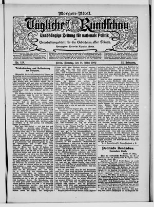 Tägliche Rundschau vom 18.03.1902