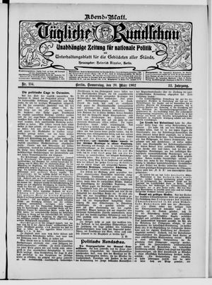 Tägliche Rundschau vom 20.03.1902