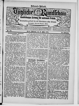 Tägliche Rundschau vom 26.03.1902