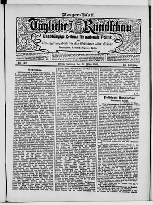 Tägliche Rundschau vom 30.03.1902