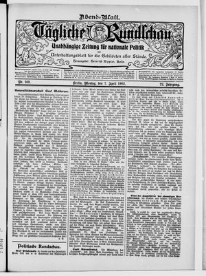 Tägliche Rundschau vom 07.04.1902
