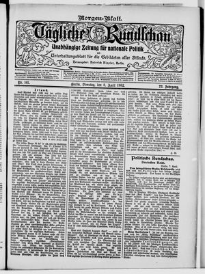 Tägliche Rundschau vom 08.04.1902
