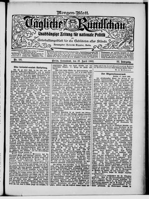 Tägliche Rundschau vom 19.04.1902