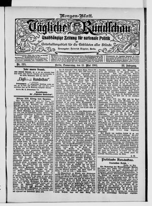 Tägliche Rundschau vom 15.05.1902