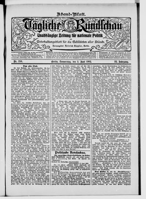 Tägliche Rundschau vom 05.06.1902