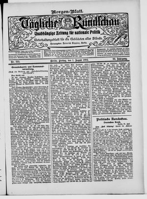 Tägliche Rundschau on Aug 1, 1902