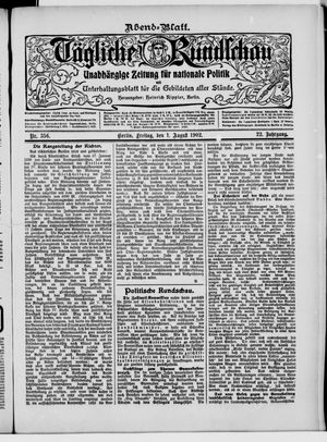 Tägliche Rundschau on Aug 1, 1902
