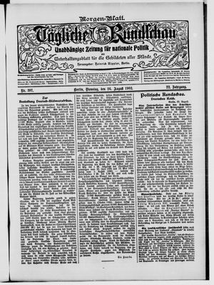 Tägliche Rundschau vom 26.08.1902