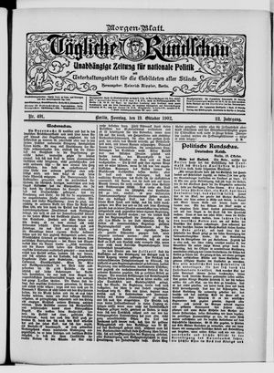 Tägliche Rundschau vom 19.10.1902