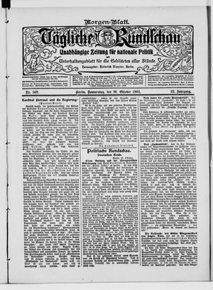Tägliche Rundschau vom 30.10.1902