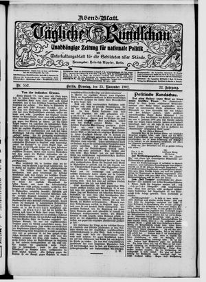 Tägliche Rundschau vom 25.11.1902