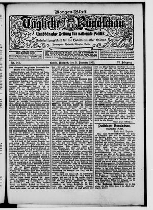 Tägliche Rundschau on Dec 3, 1902