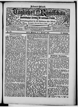 Tägliche Rundschau on Dec 3, 1902