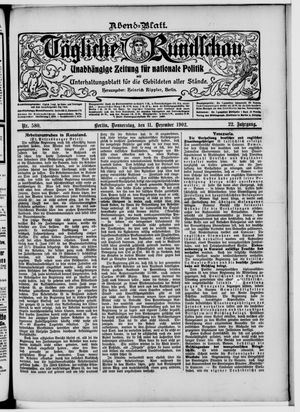 Tägliche Rundschau vom 11.12.1902