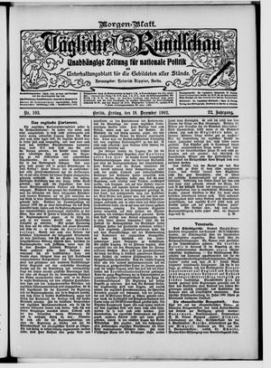 Tägliche Rundschau vom 19.12.1902