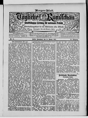 Tägliche Rundschau on Jan 10, 1903