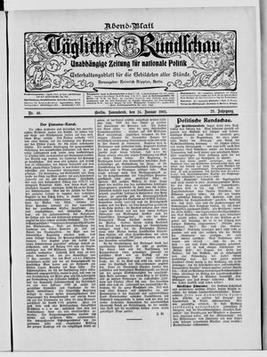Tägliche Rundschau on Jan 24, 1903