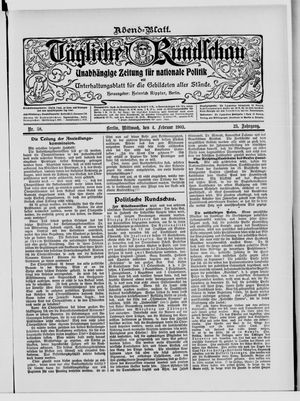 Tägliche Rundschau on Feb 4, 1903