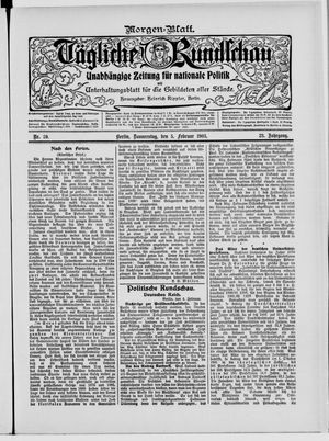 Tägliche Rundschau vom 05.02.1903