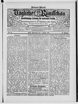 Tägliche Rundschau vom 05.02.1903