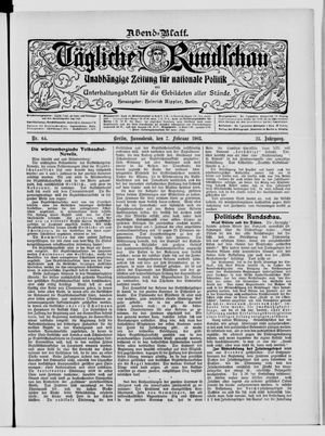 Tägliche Rundschau on Feb 7, 1903