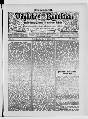 Tägliche Rundschau vom 10.02.1903