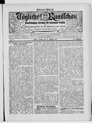Tägliche Rundschau on Feb 13, 1903