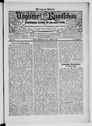 Tägliche Rundschau on Feb 25, 1903