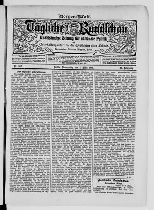 Tägliche Rundschau vom 05.03.1903